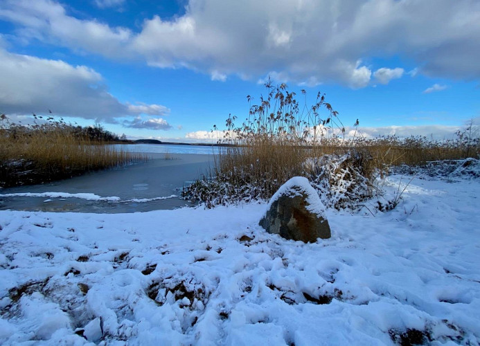 Badestelle im Winter