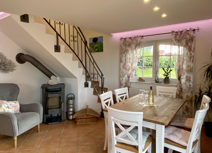 Wohnzimmer mit Kaminofen